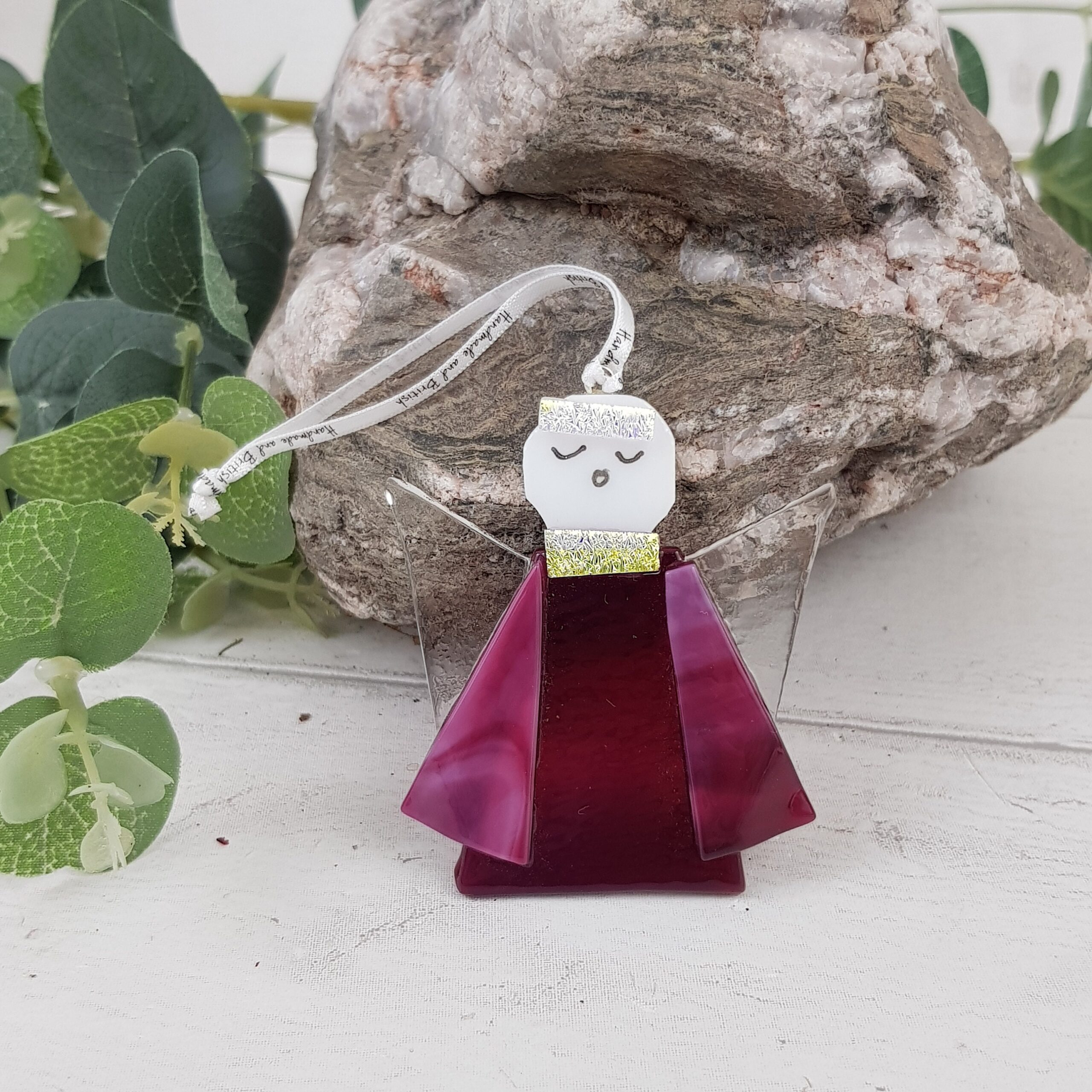 Angel Christmas Tree Decoration Glass - Image 6