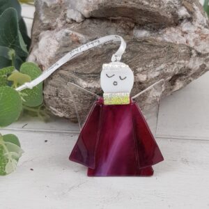 Angel Christmas Tree Decoration Glass