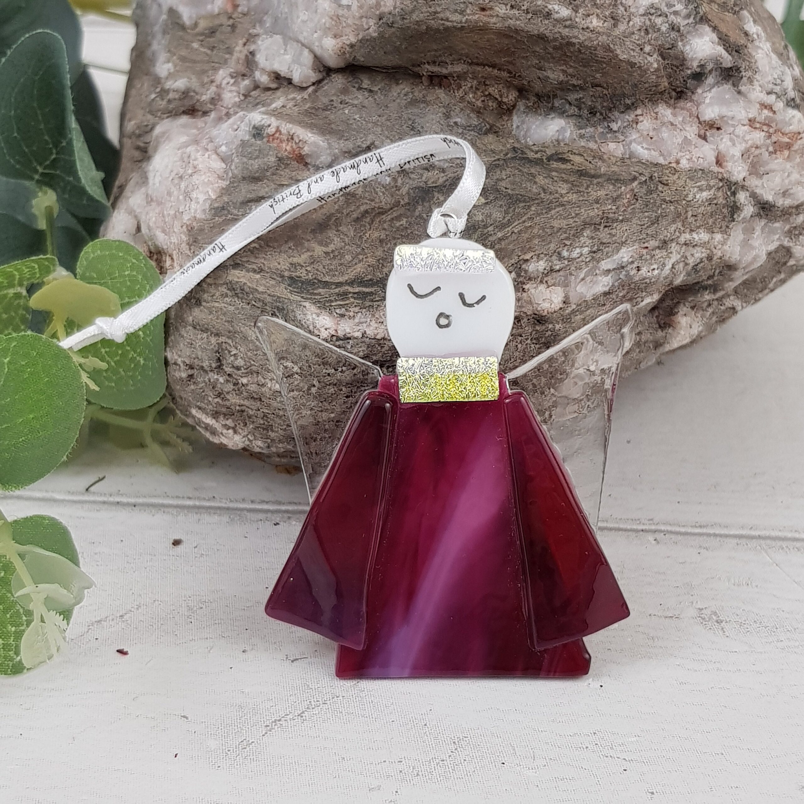 Angel Christmas Tree Decoration Glass