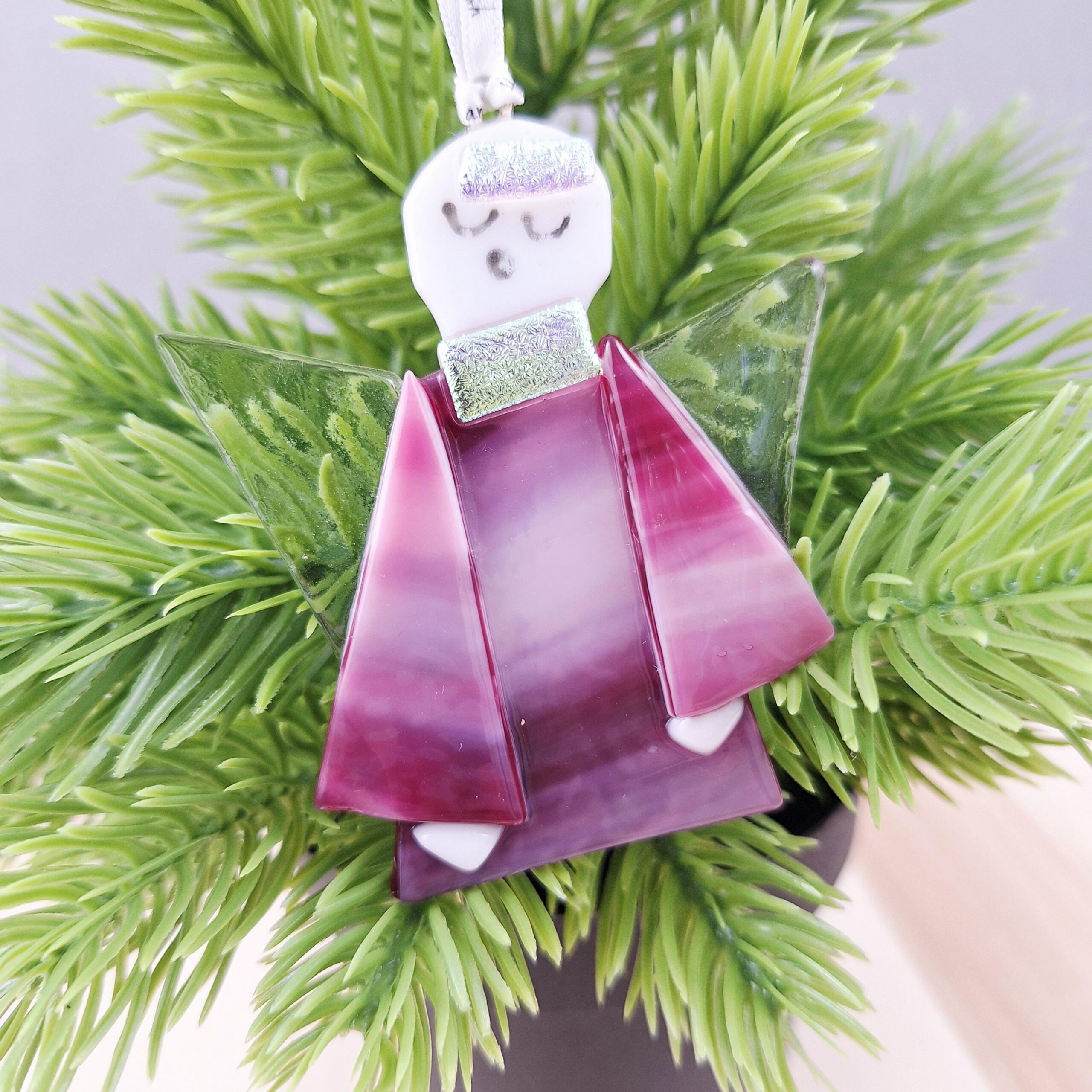 Angel Christmas Tree Decoration Glass - Image 8