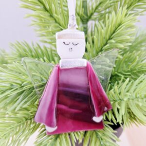 Angel Christmas Tree Decoration Glass