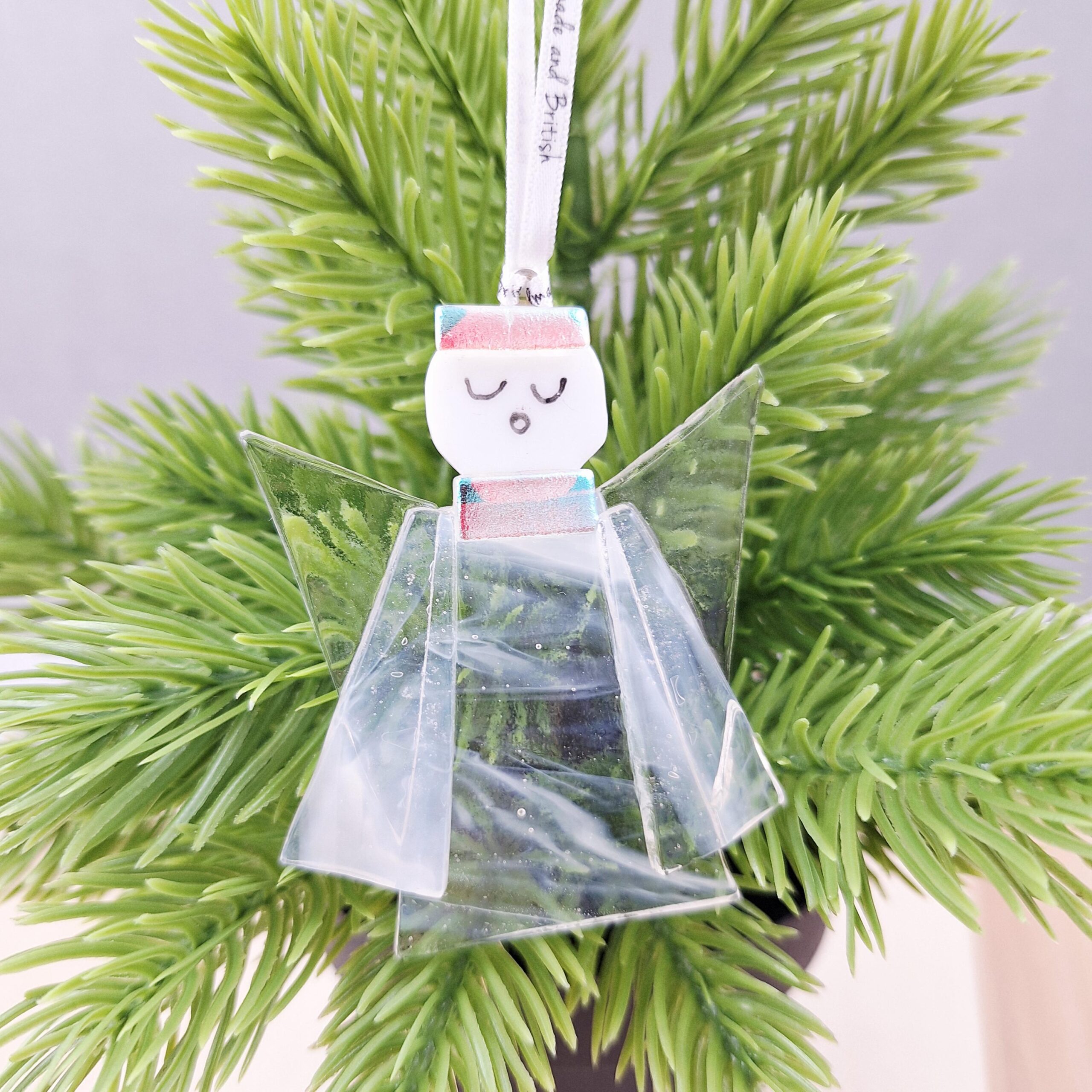 Angel Christmas Tree Decoration Glass