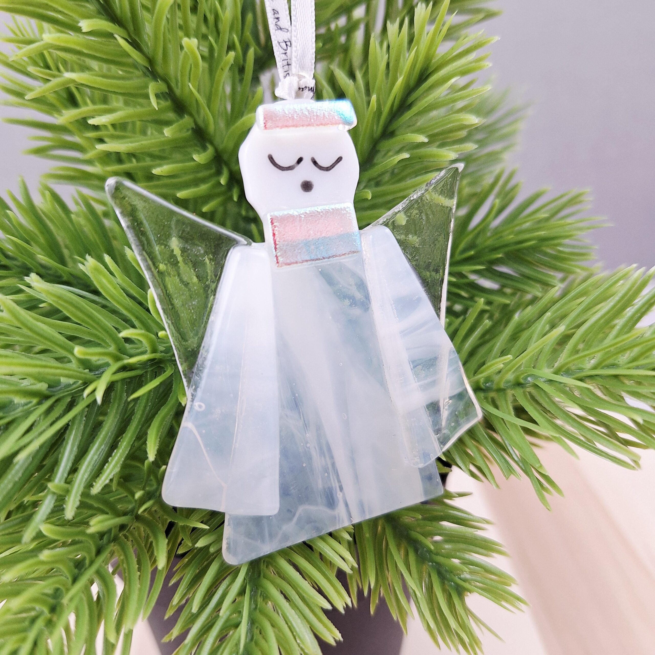 Angel Christmas Tree Decoration Glass - Image 9