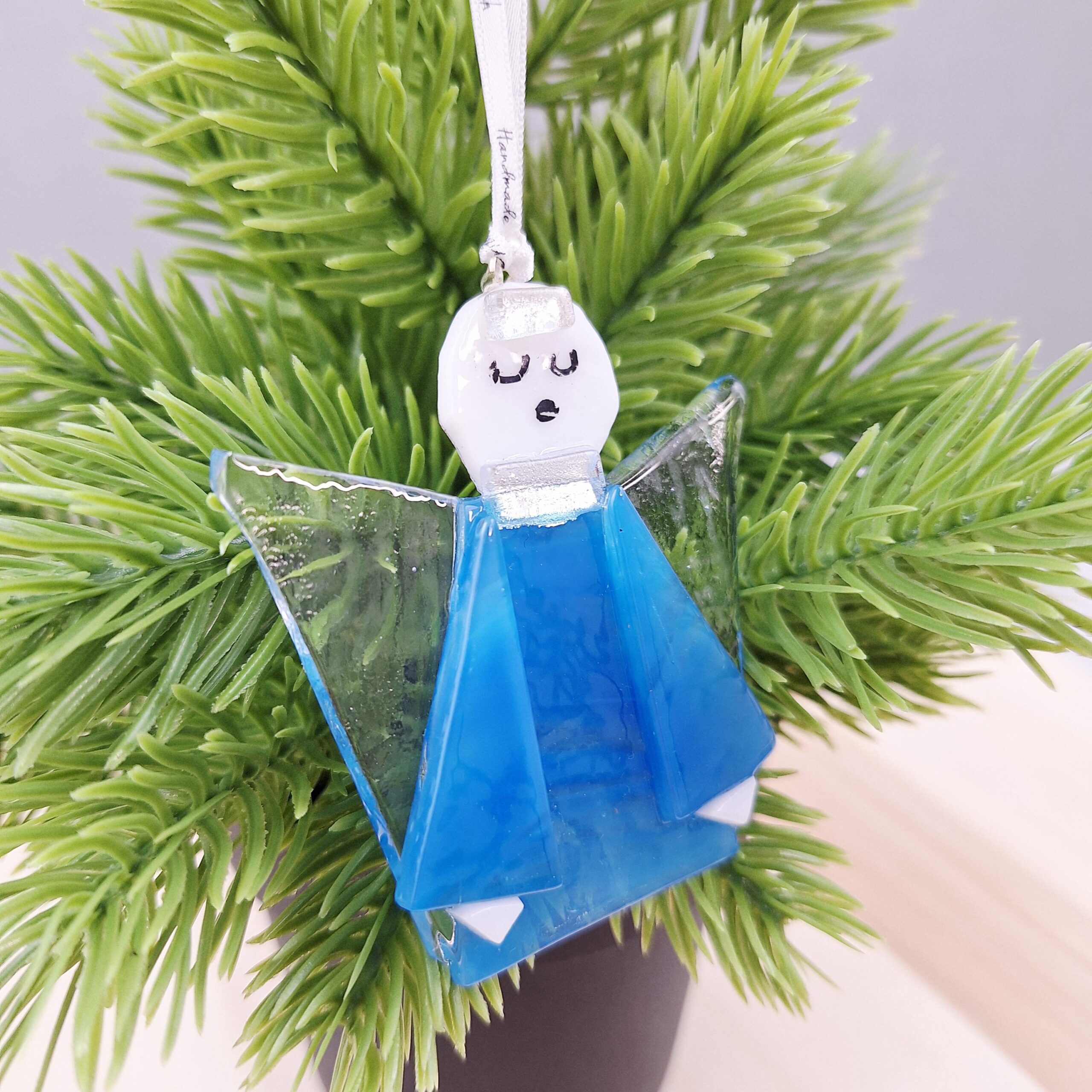 Angel Christmas Tree Decoration Glass - Image 4