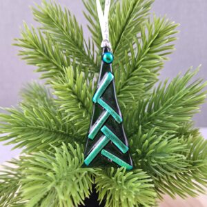 Fused Glass Christmas Tree Decoration
