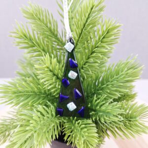 Fused Glass Christmas Tree Decoration