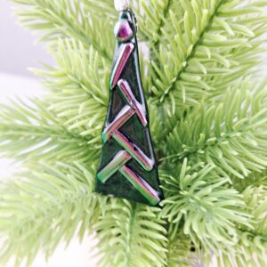 Fused Glass Christmas Tree Decoration