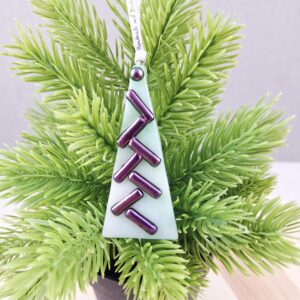 Fused Glass Christmas Tree Decoration