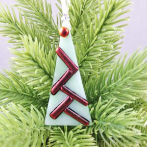 Fused Glass Christmas Tree Decoration