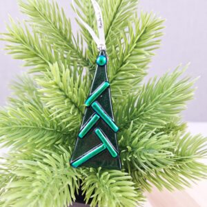 Fused Glass Christmas Tree Decoration