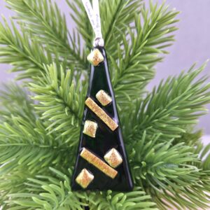 Fused Glass Christmas Tree Decoration