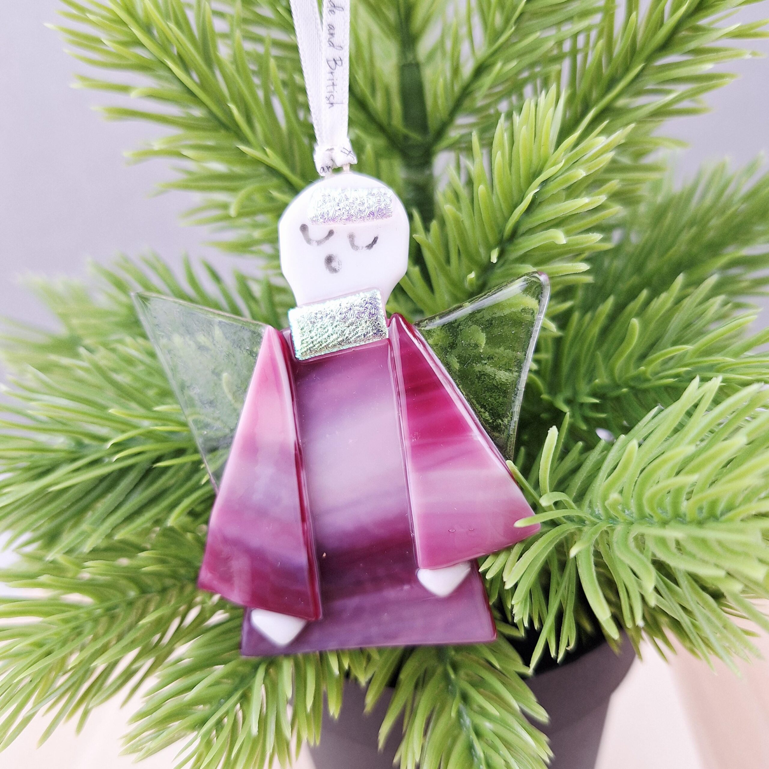 Angel Christmas Tree Decoration Glass - Image 10