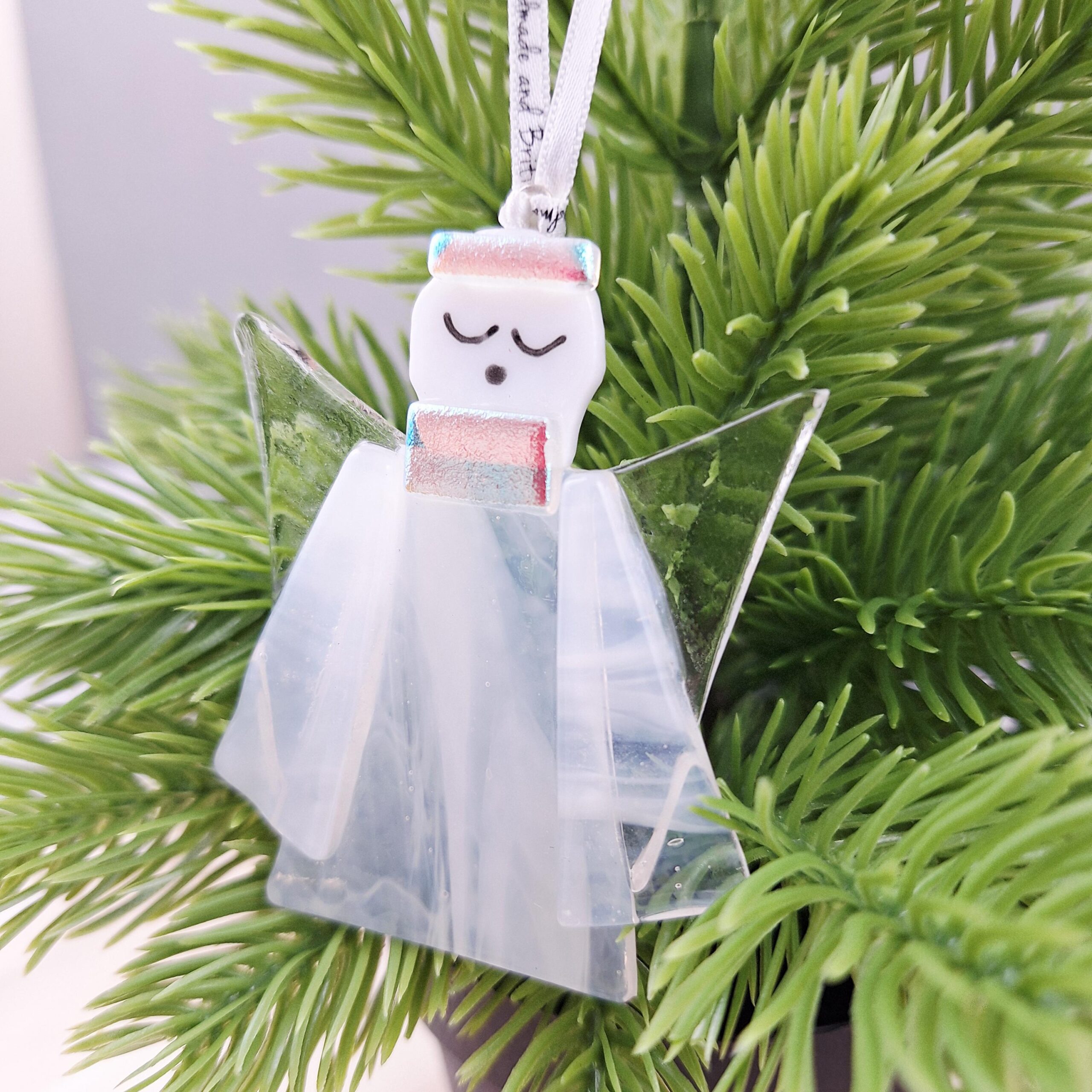 Angel Christmas Tree Decoration Glass - Image 5