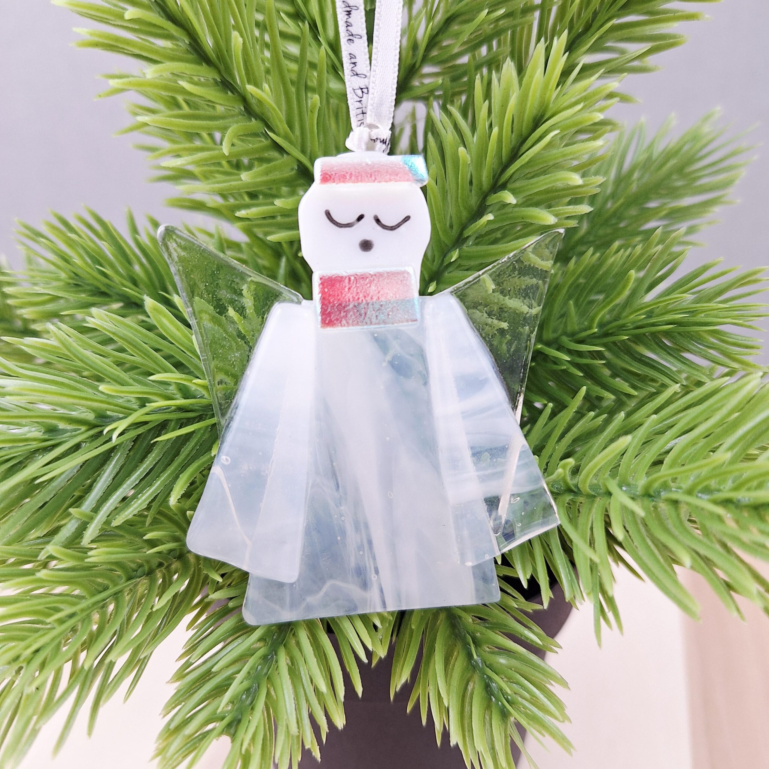 Angel Christmas Tree Decoration Glass - Image 8