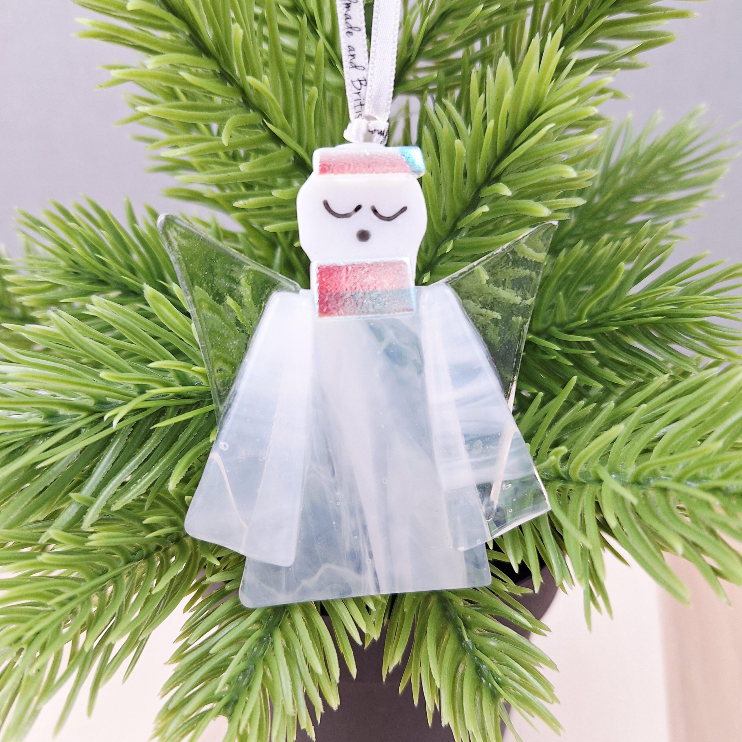Angel Christmas Tree Decoration Glass - Image 6