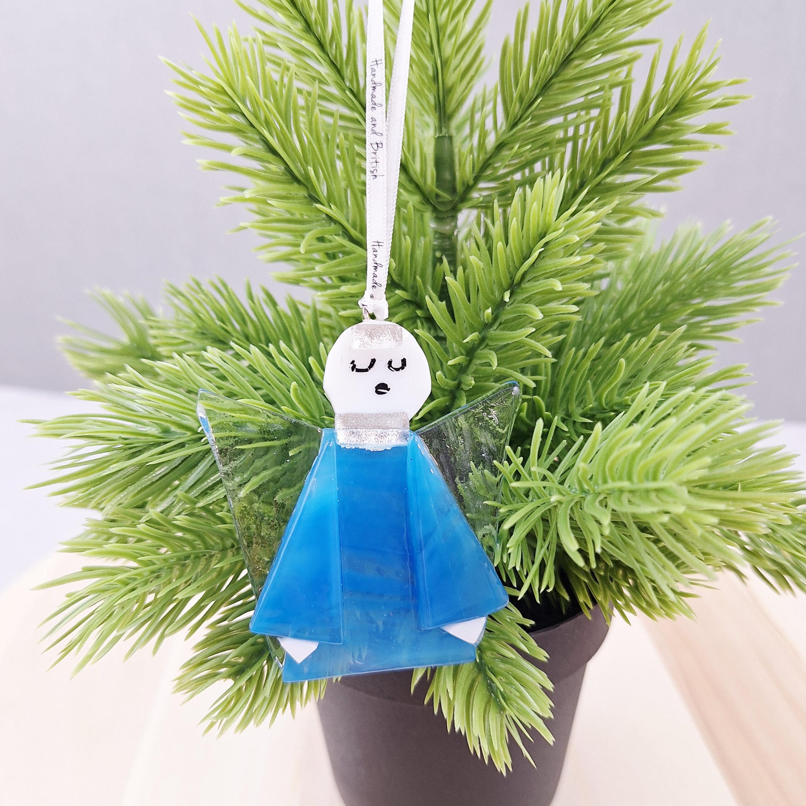 Angel Christmas Tree Decoration Glass