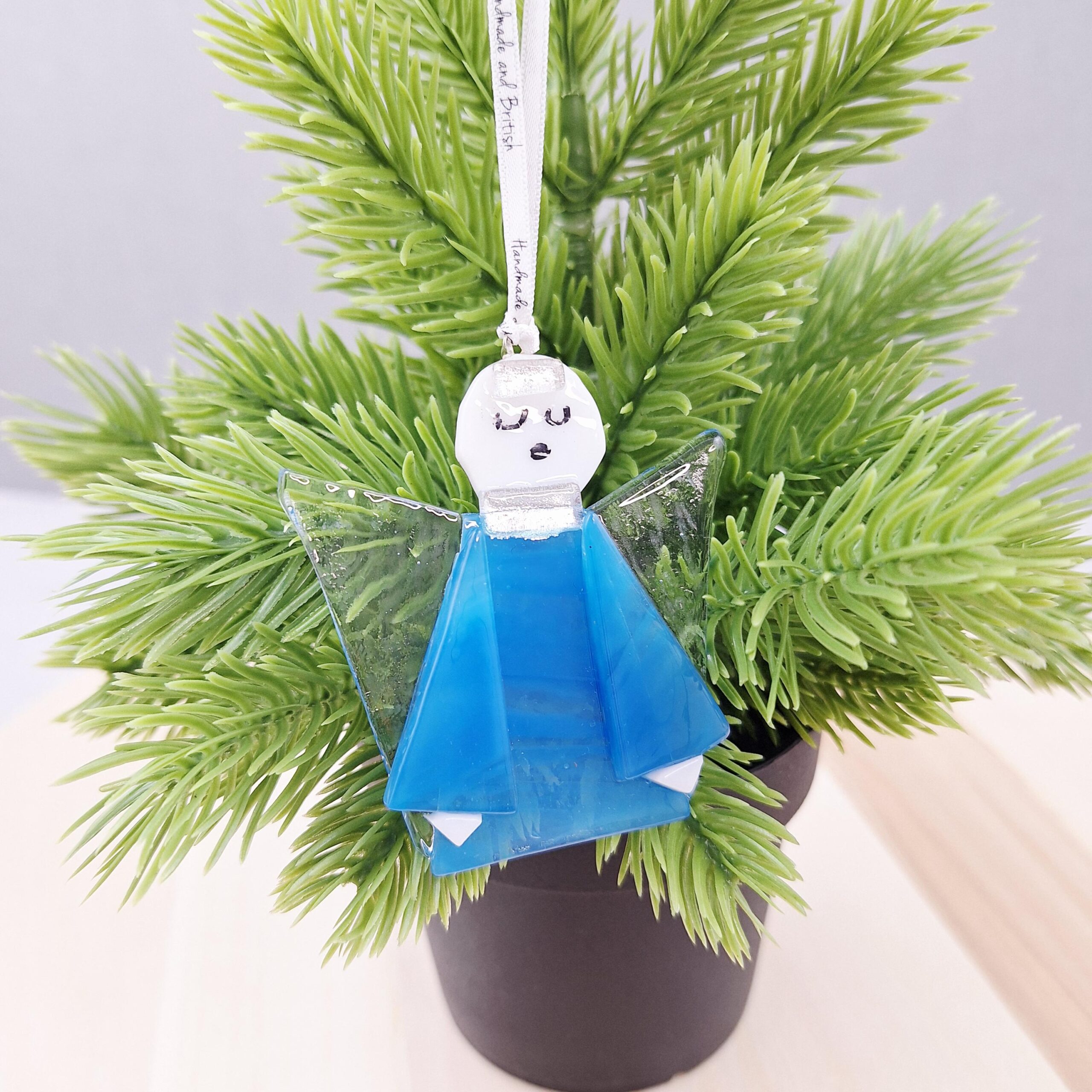 Angel Christmas Tree Decoration Glass - Image 6