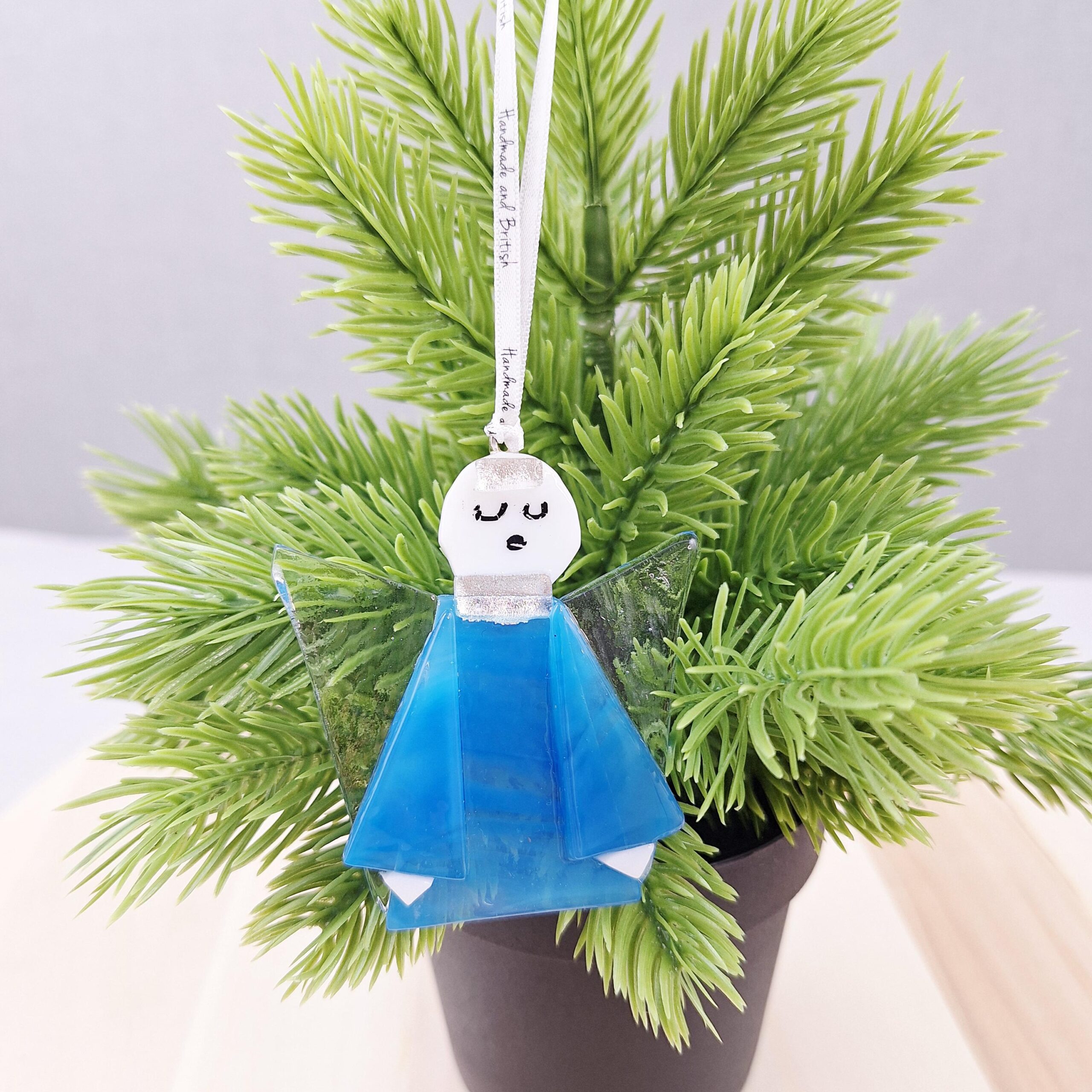 Angel Christmas Tree Decoration Glass - Image 5