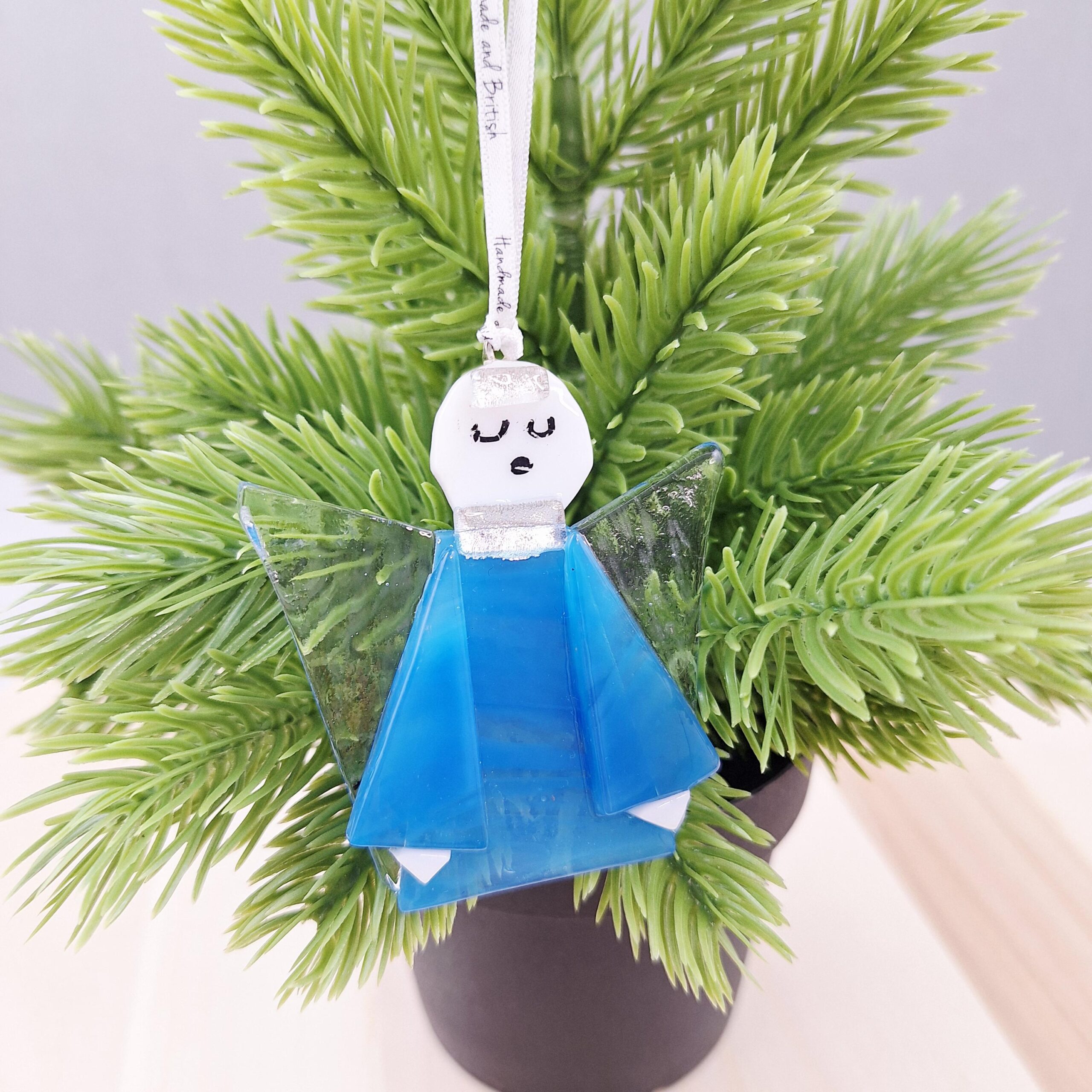 Angel Christmas Tree Decoration Glass - Image 7