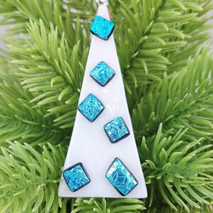 Fused Glass Christmas Tree Decoration