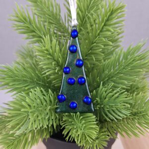 Fused Glass Christmas Tree Decoration