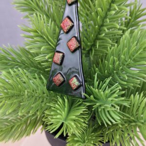 Fused Glass Christmas Tree Decoration