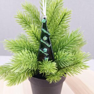 Fused Glass Christmas Tree Decoration
