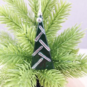 Fused Glass Christmas Tree Decoration