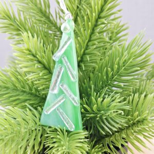 Fused Glass Christmas Tree Decoration