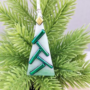 Fused Glass Christmas Tree Decoration
