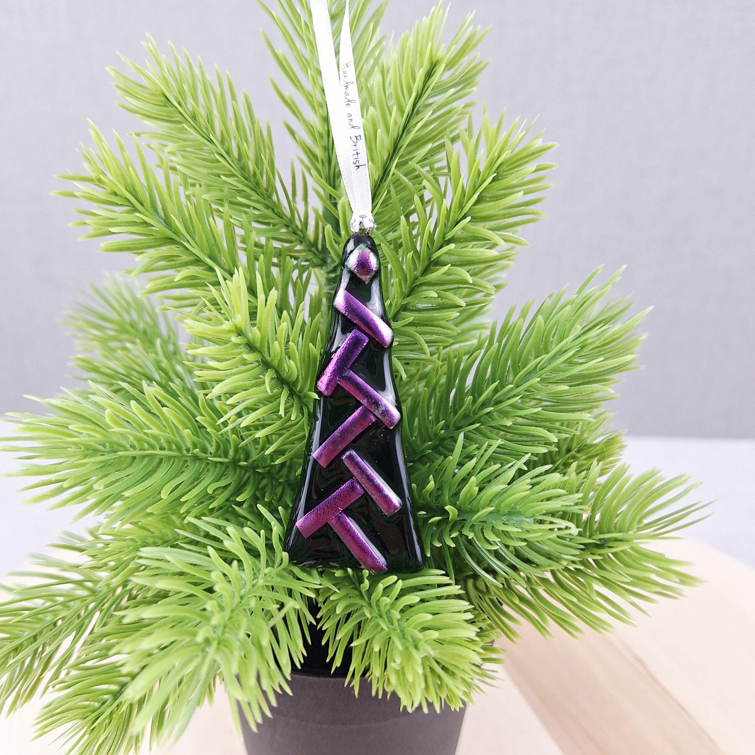 Fused Glass Christmas Tree Decoration - Image 9