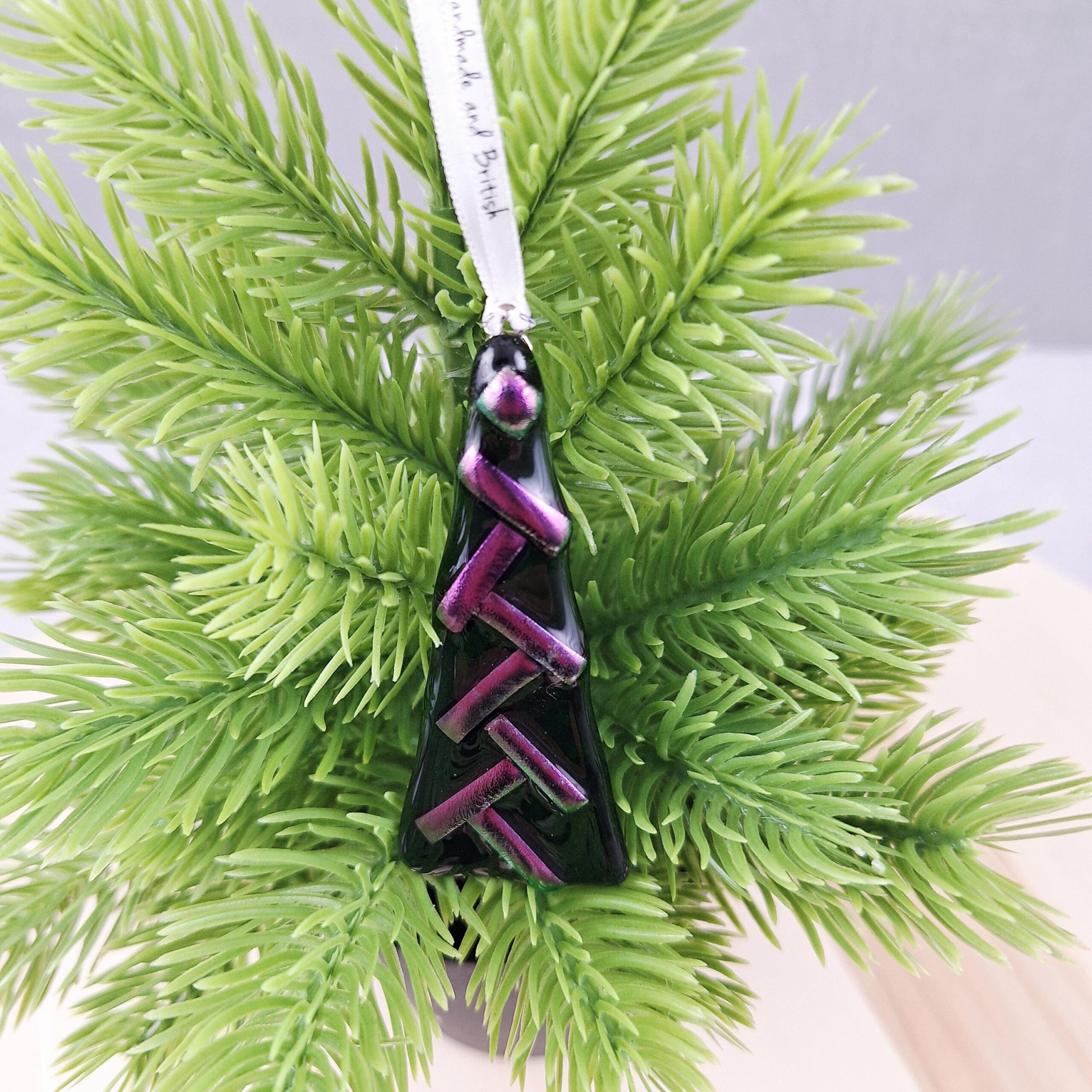 Fused Glass Christmas Tree Decoration - Image 7