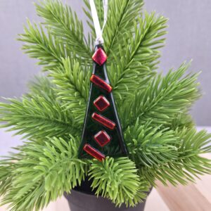 Fused Glass Christmas Tree Decoration
