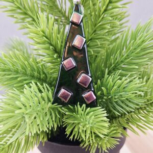 Fused Glass Christmas Tree Decoration
