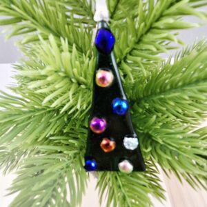 Fused Glass Christmas Tree Decoration