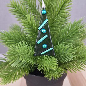 Fused Glass Christmas Tree Decoration