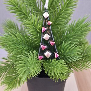 Fused Glass Christmas Tree Decoration